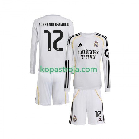 Billiga Fotbollströjor Real Madrid Trent Alexander-Arnold 12 Barn Hemma tröja 2025/26 Långärmad